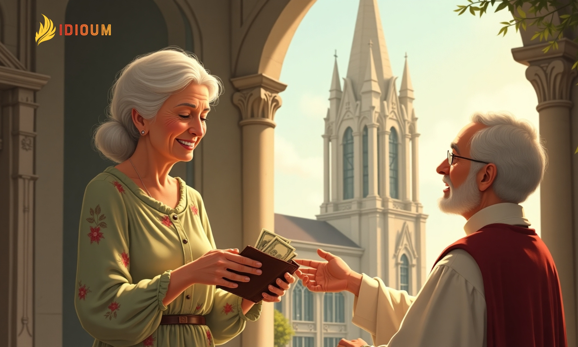 giving money to the church