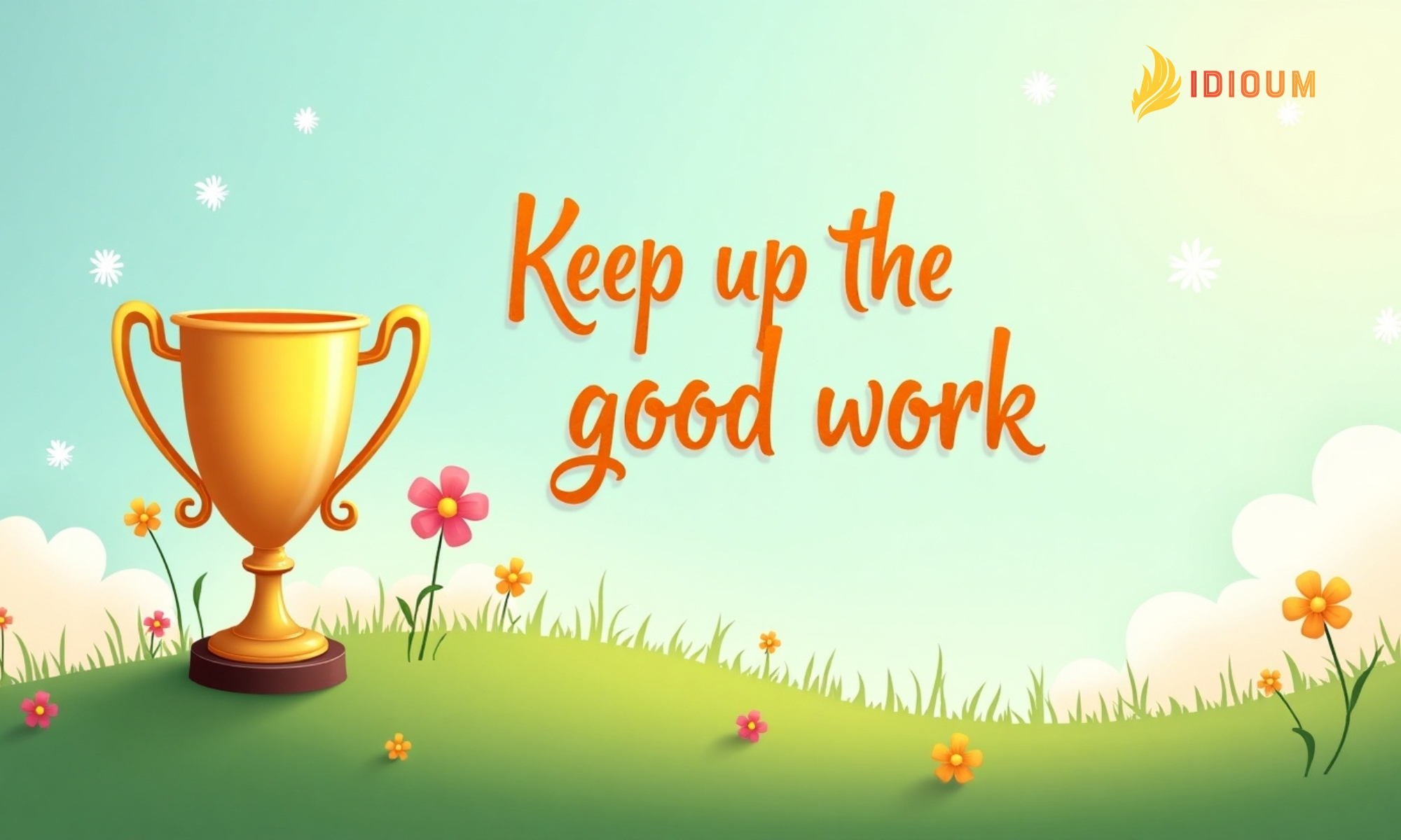 what is another way to say keep up the good work