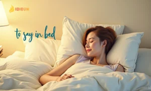 what to say in bed