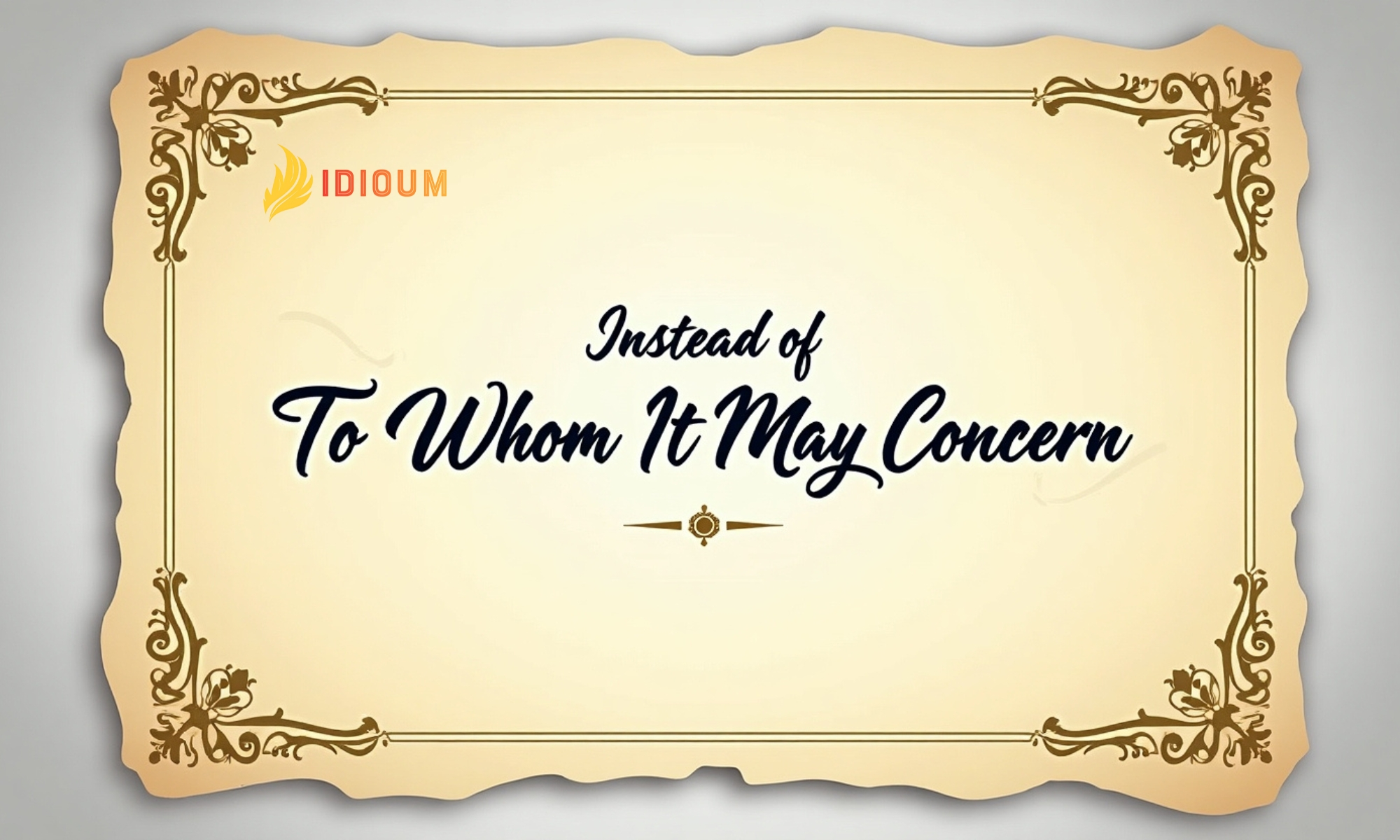 what to say instead of to whom it may concern