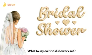 what to say on bridal shower card