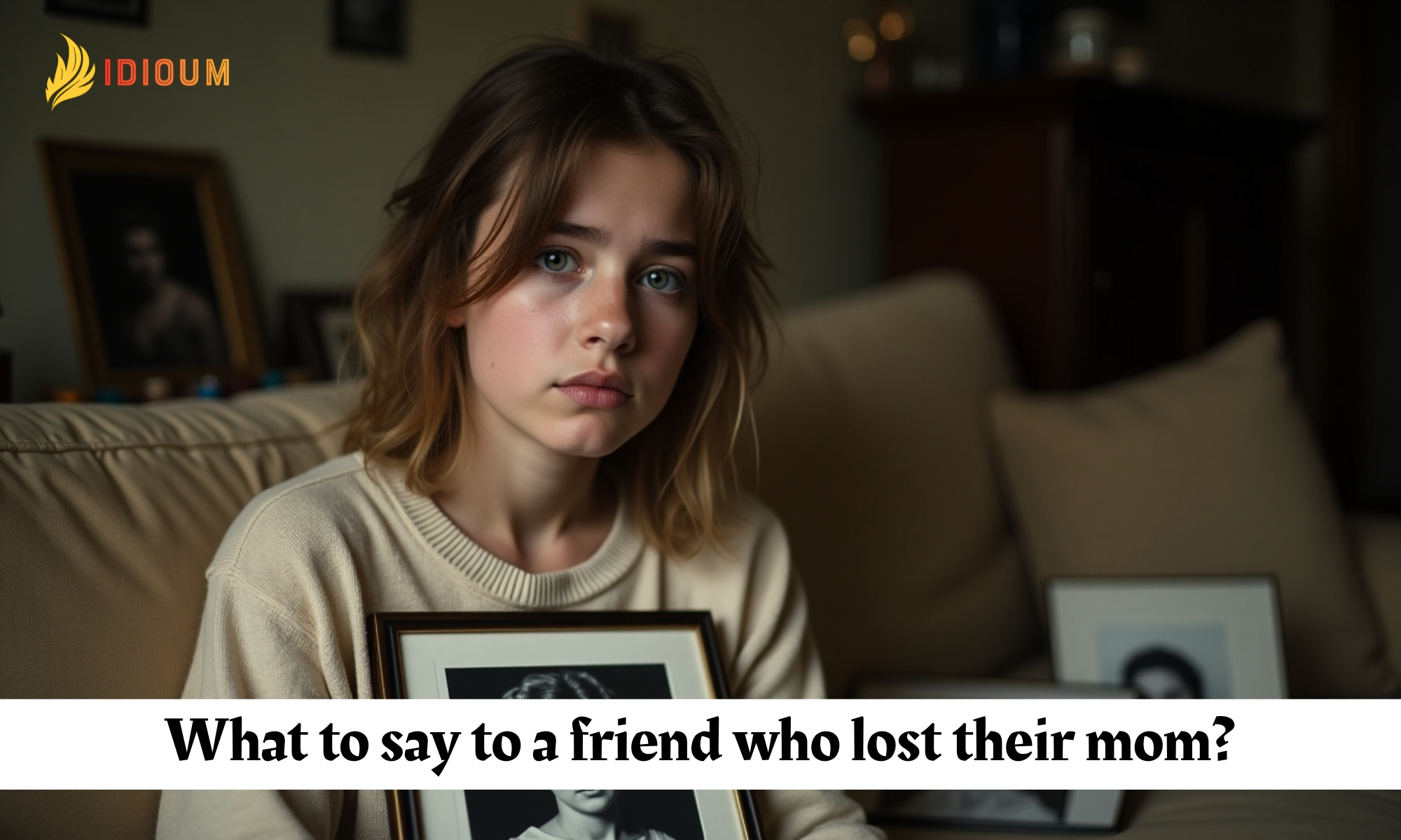 what to say to a friend who lost their mom